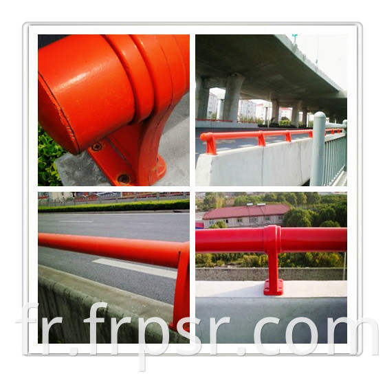 FRP crash barrier